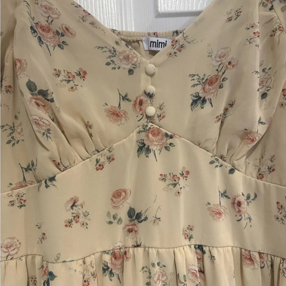 Mimi Chica Cream Midi Dress - Picture 3 of 4